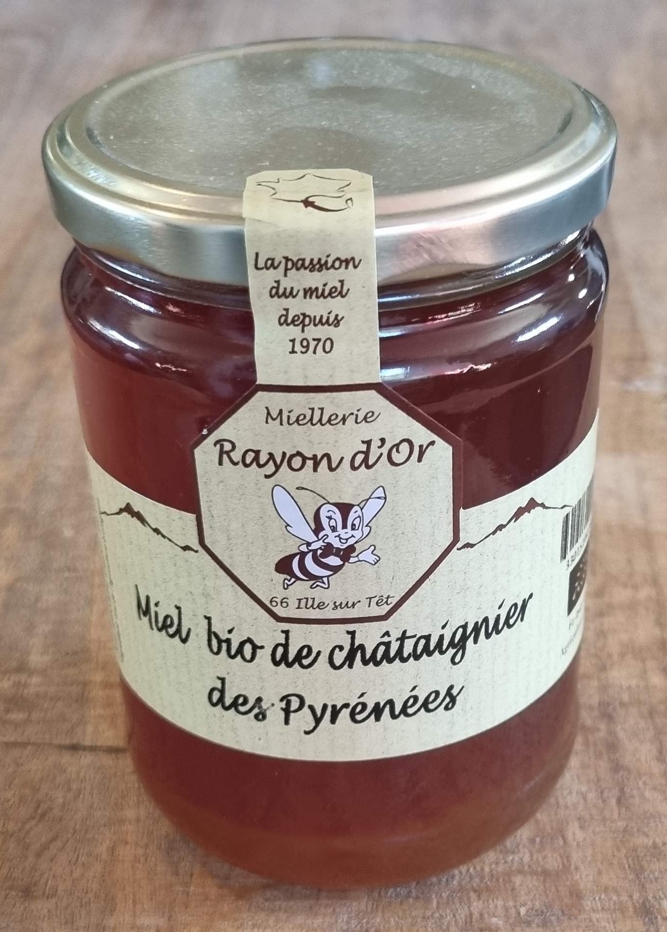 miel de châtaignier bio des Pyrénées 270g Miel Rayon d Or