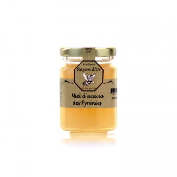 Miel d'acacia des Pyrénées  125g • Rayon d'Or • Miel Rayon d'Or